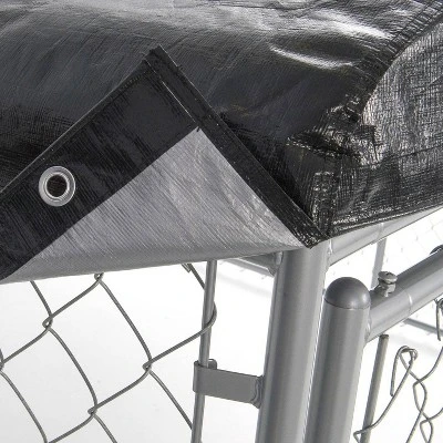 WeatherGuard 10' X 10' Dog Run Kennel Waterproof Roof Cover Only (2 Pack) 3 WeatherGuard 10' X 10' Dog Run Kennel Waterproof Roof Cover Only (2 Pack) - Image 3