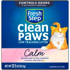 Fresh Step Clean Paws Calm Cat Litter - 22.5lbs