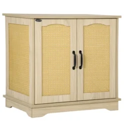 PawHut Hidden Litter Box Enclosure Cat Washroom Furniture With Cushion Double Doors Wooden Pet House End Table, Oak 7 PawHut Hidden Litter Box Enclosure Cat Washroom Furniture With Cushion Double Doors Wooden Pet House End Table, Oak -PawHut Sales Store GUEST 02ff1d6a 8cb9 40ed ac12 836690cd44ed