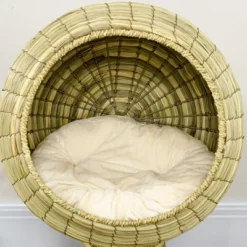 PawHut Elevated Cat Bed With Rotatable Egg Chair Pod, Cat Basket Bed With Thick Cushion, Natural Mat Grass Woven Kitty House 8 PawHut Elevated Cat Bed With Rotatable Egg Chair Pod, Cat Basket Bed With Thick Cushion, Natural Mat Grass Woven Kitty House -PawHut Sales Store GUEST 0314773b c1e6 4685 828b 74e53ae969af
