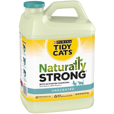 Tidy Cats Naturally Strong Clumping Cat Litter - 20lbs 3 Tidy Cats Naturally Strong Clumping Cat Litter - 20lbs - Image 3