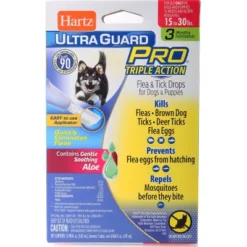Hartz UltraGuard Pro Flea And Tick Treatment Drops For Dogs And Puppies - 3ct -PawHut Sales Store GUEST 056b7e46 aa7d 4fc6 9eb0 eba5da1ef965