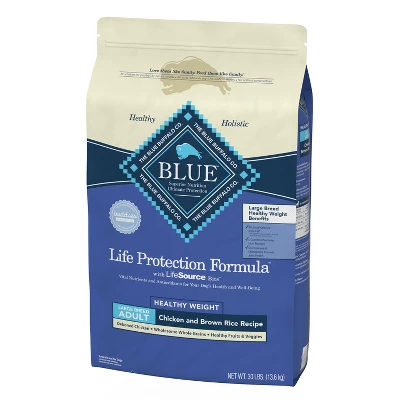 Blue Buffalo Life Protection Healthy Weight Chicken & Brown Rice Recipe Large Breed Adult Dry Dog Food - 30lbs 7 Blue Buffalo Life Protection Healthy Weight Chicken & Brown Rice Recipe Large Breed Adult Dry Dog Food - 30lbs - Image 7