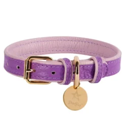 PoisePup – Luxury Pet Dog Collar – Soft Premium Italian Leather Padded Adjustable Collar For Small, Medium And Large Dogs - Lavish Lavander -PawHut Sales Store GUEST 073b4ccf 5f94 4a13 bbaf a7249f5dce3f