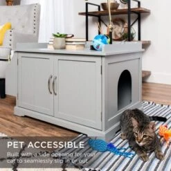 Best Choice Products Large Wooden Cat Litter Box Enclosure, Storage Cabinet Bench Table W/ Magazine Rack 12 Best Choice Products Large Wooden Cat Litter Box Enclosure, Storage Cabinet Bench Table W/ Magazine Rack -PawHut Sales Store GUEST 07df8c8d a3cd 433a 9782 45da289343e4