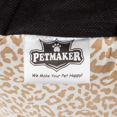 Pet Adobe Enclosed Cave Cat Bed - Tan And White 2 Pet Adobe Enclosed Cave Cat Bed - Tan And White - Image 2