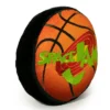 Buckle-Down Dog Toy Squeaker Plush - Looney Tunes Space Jam Basketball Logo