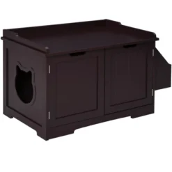 PawHut Wooden Cat Litter Box Enclosure Kitten House With Nightstand End Table And Storage Rack Magnetic Doors 12 PawHut Wooden Cat Litter Box Enclosure Kitten House With Nightstand End Table And Storage Rack Magnetic Doors -PawHut Sales Store GUEST 0da2b0a3 da91 431c 8008 5f4b6e4b0081