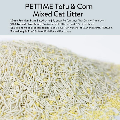 PETTIME Tofu & Corn Litter (Small 5.5lb X 6bags, Tofu & Corn - Original)… 1 PETTIME Tofu & Corn Litter (Small 5.5lb X 6bags, Tofu & Corn - Original)…