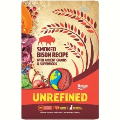 Earthborn Holistic Unrefined Smoked Bison With Ancient Grains Dry Dog Food - 4 Lbs