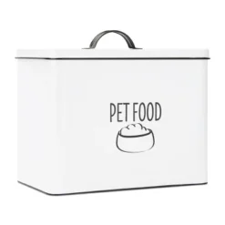 Outshine Co White Farmhouse Pet Food Bin - Can Be Personalized -PawHut Sales Store GUEST 108ef6f0 fbc8 45bd aed9 1dd19a66dd79