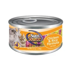 NutriSource Chicken And Rice Canned Cat Food - 5.5 Oz (Pack Of 12)