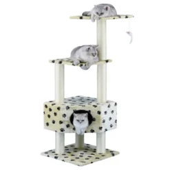 Go Pet Club 51" Classic Cat Tree Furniture With Sisal Covered Posts F32 -PawHut Sales Store GUEST 134b82f1 5d54 4fbe a5b8 f5d065afd378