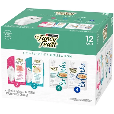 Fancy Feast Complements Collection With Chicken, Tuna, Shrimp, Fish And Salmon Wet Cat Food - 12ct 5 Fancy Feast Complements Collection With Chicken, Tuna, Shrimp, Fish And Salmon Wet Cat Food - 12ct - Image 5