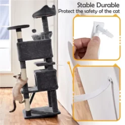 Yaheetech 57"H Plush Cat Tree Condo For Kittens/Small Cats -PawHut Sales Store GUEST 147e3edc cf1c 4250 a3f1 79266ab35565