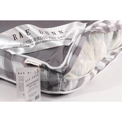 Precious Tails Rae Dunn Happy Place Orthopedic Cat And Dog Bed - Gray 3 Precious Tails Rae Dunn Happy Place Orthopedic Cat And Dog Bed - Gray - Image 3