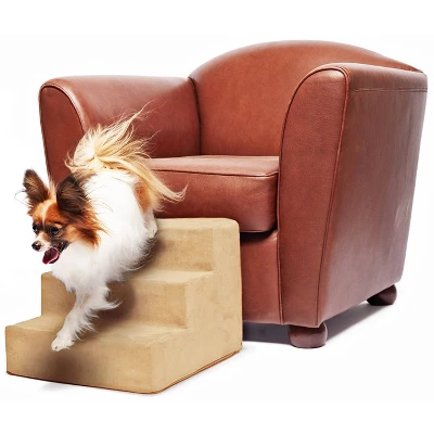 Precious Tails High Density Foam Steps Dog Stairs - Camel 8 Precious Tails High Density Foam Steps Dog Stairs - Camel - Image 8