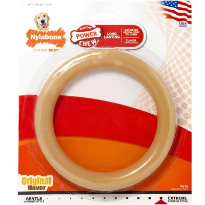 Nylabone Dura Chew Original Dog Ring - Chicken Flavor 2 Nylabone Dura Chew Original Dog Ring - Chicken Flavor - Image 2