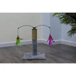 Everyday Value 19in Scratching Post With Interactive Hanging Toy -PawHut Sales Store GUEST 152f5cdb 8d19 4d89 bc04 eb805f6d3af8