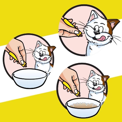 Temptations Creamy Puree With Salmon Lickable Squeezable Adult Cat Treats 4 Temptations Creamy Puree With Salmon Lickable Squeezable Adult Cat Treats - Image 4