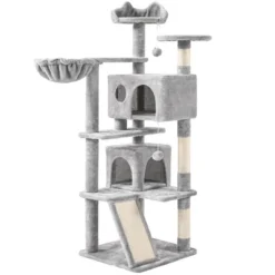 Yaheetech 57"H Plush Cat Tree Condo For Kittens/Small Cats -PawHut Sales Store GUEST 188dd4a0 0278 45c9 95f4 4852df502e5b