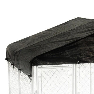 WeatherGuard 10' X 10' Dog Run Kennel Waterproof Roof Cover Only (2 Pack) 2 WeatherGuard 10' X 10' Dog Run Kennel Waterproof Roof Cover Only (2 Pack) - Image 2