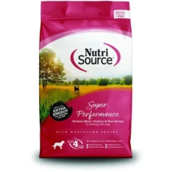 Nutrisource Super Performance Chicken & Rice Recipe Dry Food For Dogs - 40LB