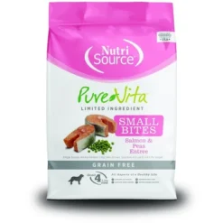 NutriSource PureVita Grain Free Small Bites Salmon And Peas Entree Dry Dog Food - 5 Lbs