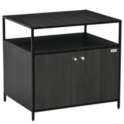 PawHut Wooden Cat Litter Box Enclosure, Multipurpose Anti-Tracking Pet Kitten House, Indoor End Table With Magnetic Doors & Storage Shelves -PawHut Sales Store GUEST 1bec88ba 490c 4bbd 9e71 b458a14600b2