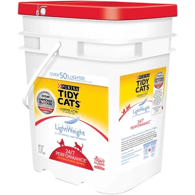 Tidy Cats Light Weight Dust Free Clumping Cat Litter LightWeight 24/7 Performance Multi Cat Litter - 17lb Pail 4 Tidy Cats Light Weight Dust Free Clumping Cat Litter LightWeight 24/7 Performance Multi Cat Litter - 17lb Pail - Image 4
