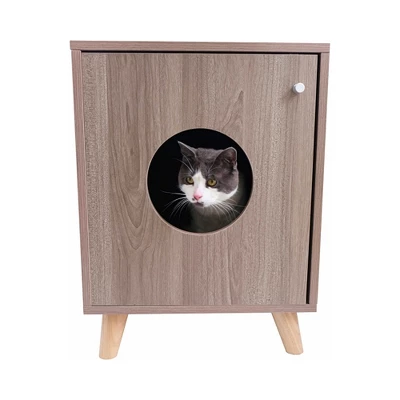 Midlee Hidden Cat Litter Box Furniture Enclosure 1 Midlee Hidden Cat Litter Box Furniture Enclosure