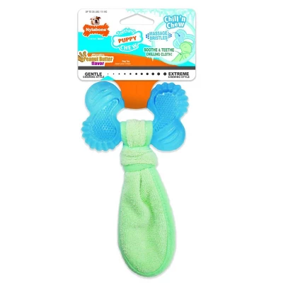 Nylabone Puppy Chew Peanut Butter Chill N Chew Bone - Regular 1 Nylabone Puppy Chew Peanut Butter Chill N Chew Bone - Regular