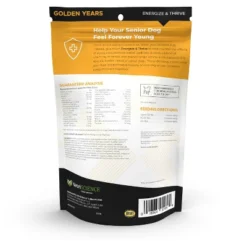 VetriScience Golden Years Energize & Thrive Multivitamin For Senior Dogs Chicken Flavor, 60 Bite-Sized Chews