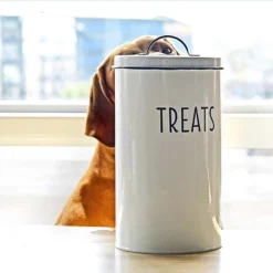 Outshine Co White Farmhouse Cat And Dog Treat Container With 2 Dog Bone Cookie Cutters -PawHut Sales Store GUEST 1ec05f02 c371 44ff 8cc1 737920bc449f