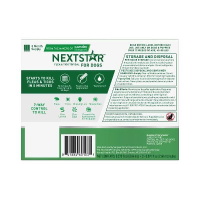 NextStar Flea & Tick Topical Treatment For Dogs - 3ct 1 NextStar Flea & Tick Topical Treatment For Dogs - 3ct