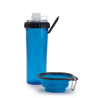 Dexas SnackDuo With Travel Cup - Blue 1 Dexas SnackDuo With Travel Cup - Blue
