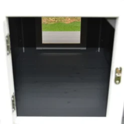 PawHut Wooden Wooden Cat House Feral Cat Shelter Kitten Condo With Escape Door, Porch And Flower Stand - Dark Gray/White 12 PawHut Wooden Wooden Cat House Feral Cat Shelter Kitten Condo With Escape Door, Porch And Flower Stand - Dark Gray/White -PawHut Sales Store GUEST 206ef863 a9d3 4b18 8646 cf7e20bc74da