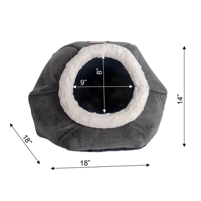 Armarkat Cat Bed C80CSH/MB Gray Velvet 7 Armarkat Cat Bed C80CSH/MB Gray Velvet - Image 7