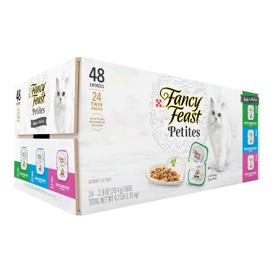 Fancy Feast Petites Gravy Collection Gourmet In Salmon, Chicken And Fish Wet Cat Food Variety Pack - 2.8oz/24ct 2 Fancy Feast Petites Gravy Collection Gourmet In Salmon, Chicken And Fish Wet Cat Food Variety Pack - 2.8oz/24ct - Image 2