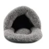 Sleepy Pet Slipper Covered Dog Bed - Silver