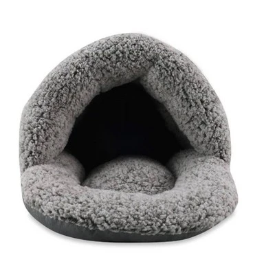 Sleepy Pet Slipper Covered Dog Bed - Silver 1 Sleepy Pet Slipper Covered Dog Bed - Silver