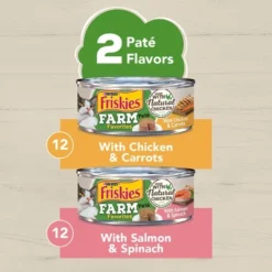 Purina Friskies Paté Wet Cat Food Farm Favorites With Chicken & Salmon - 5.5oz/24ct Variety Pack 9 Purina Friskies Paté Wet Cat Food Farm Favorites With Chicken & Salmon - 5.5oz/24ct Variety Pack -PawHut Sales Store GUEST 22be962f e2f4 40ba a9d1 1b9e196850a3