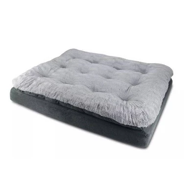 Canine Creations Pillow Top Rectancle Dog Bed - Charcoal 3 Canine Creations Pillow Top Rectancle Dog Bed - Charcoal - Image 3