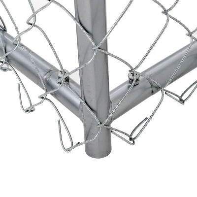 Lucky Dog 5' X 5' X 4' Heavy Duty Outdoor Chain Link Dog Kennel Enclosure 1 Lucky Dog 5' X 5' X 4' Heavy Duty Outdoor Chain Link Dog Kennel Enclosure