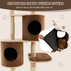 Costway 75'' Multi-layer Wooden Cat Tree Indoor Tower Activity Play Center With 2 Condos 15 Costway 75'' Multi-layer Wooden Cat Tree Indoor Tower Activity Play Center With 2 Condos -PawHut Sales Store GUEST 23d97a98 ba7b 40be 81be 26896b27e987