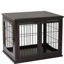 PawHut 26" Wooden Dog Crate, Furniture Style Pet Cage Kennel, End Table, With Lockable Double Door Entrance, And Top Shelf -PawHut Sales Store GUEST 24459b3f 5dc4 4295 9bef d9085050a504