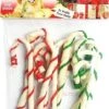 Pet Factory Happy Howlidays Christmas Beefhide Dog Candy Canes 9pk 5"