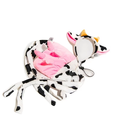 Midlee Cow Headband & Udder Dog Costume 1 Midlee Cow Headband & Udder Dog Costume