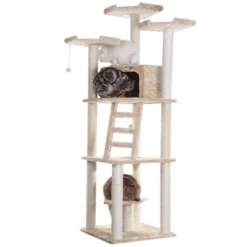Armarkat Multi-function Real Wood Cat Tower W Spacious Condo, Perches A8001, Beige -PawHut Sales Store GUEST 2617c6c5 4ead 4f4e 98c3 cf71f670c505