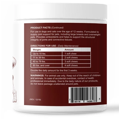 Chew + Heal Hip & Joint Support, Dog Supplement, Increase Pet Mobility & Strength - 120 Delicious Chews 2 Chew + Heal Hip & Joint Support, Dog Supplement, Increase Pet Mobility & Strength - 120 Delicious Chews - Image 2